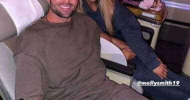 Love Island's Molly Smith was rushed to hospital with a mystery illness days just days before jetting to Dubai with boyfriend Tom Clare on Sunday