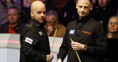 Luca Brecel falls to Crucible curse after stunning comeback from David Gilbert