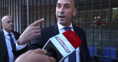 Luis Rubiales arrives at court to testify in corruption probe as the disgraced former Spanish football president awaits separate trial over World Cup kiss-gate scandal