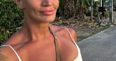 Married At First Sight bride Hayley Vernon, 37, (pictured) shared a heartbreaking family update to social media on Thursday, revealing her beloved grandfather had died