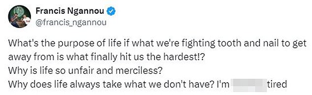 MMA star Francis Ngannou tragically loses 18-month-old�son