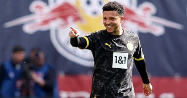 Jadon Sancho opened the scoring for Dortmund with a superb effort after only 20 minutes