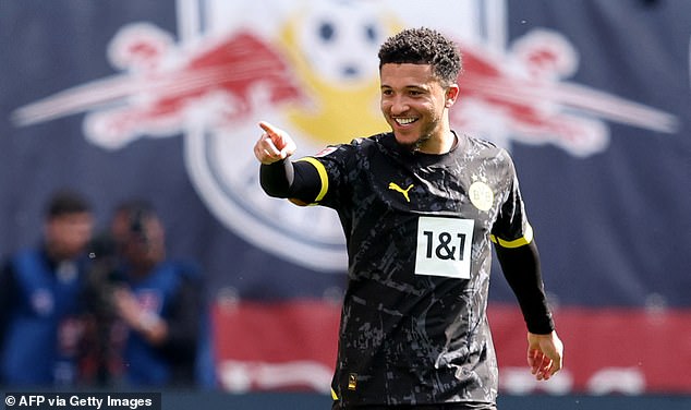 Jadon Sancho opened the scoring for Dortmund with a superb effort after only 20 minutes