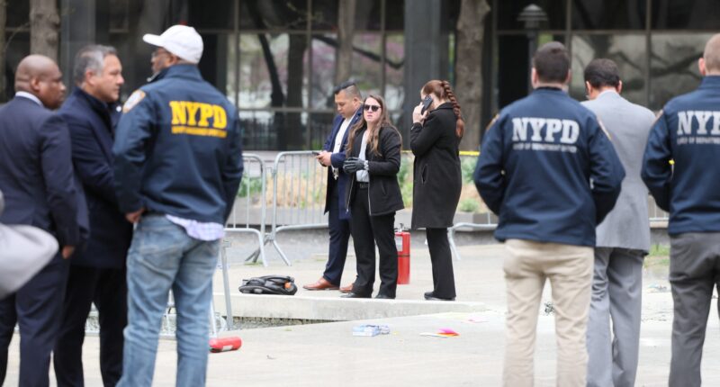 Man sets himself on fire outside Donald Trump�trial��in�Manhattan (Photos)