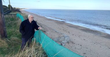 Kevin Jordan, 70, (pictured) is one of two Britons suing the government for not acting to protect people from the effects of climate change