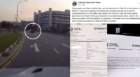 Man who posted Tampines accident video from Mercedes’ POV says he’s not the driver, makes police report for harassment - Mothership.SG