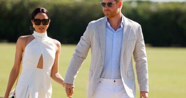 The Duchess of Sussex, 42, opted for a very expensive casual luxury look on Friday as she joined husband Prince Harry at a glitzy charity polo match in Miami