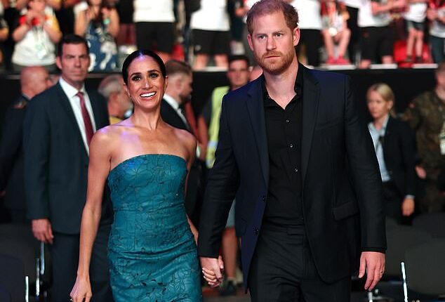 Prince Harry and Meghan Markle are once again wading into U.S. politics - above the couple at the Invictus Games in Germany in September