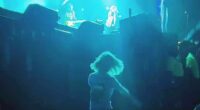 Mick Jagger's lookalike son Deveraux, seven, proved he's got his father's moves as he danced like nobody was watching during his Texas tour on Sunday