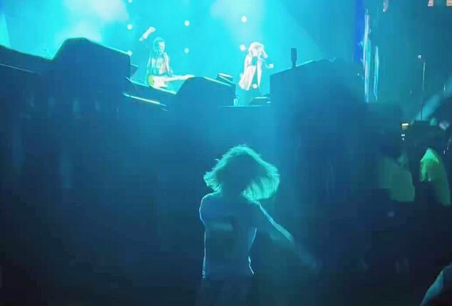 Mick Jagger's lookalike son Deveraux, seven, proved he's got his father's moves as he danced like nobody was watching during his Texas tour on Sunday