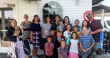 Christopher Pence, 42 (far right), was sentenced to seven years in prison for organizing a murder-for-hire plot on the dark web