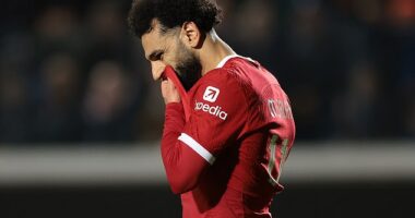 Mo Salah missed a pivotal chance in the first half as Liverpool were knocked out of the Europa League by Atalanta