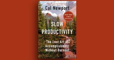 book cover with trees and a mountain