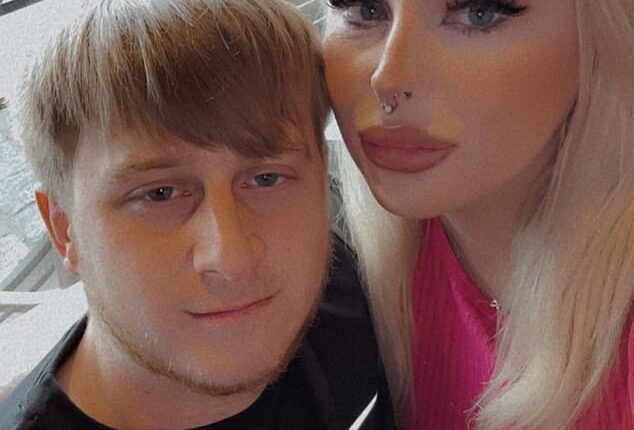 Karl Draper (left) has been jailed for domestically abusing ex-partner Bekah Smith, right