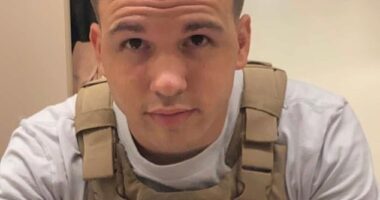 Corporal Charles Alex Benfield (pictured) from Gastonia, North Carolina, has been reported missing after a night out in downtown San Diego