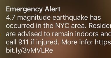 An amber alert has been sent out almost an hour after an unexpected earthquake hit the northeast