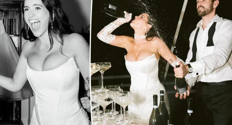 Nick Viall's wife, Natalie Joy, claps back at criticism of wedding look