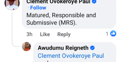 Nigerian lady shares photo of a "respectful and submissive woman"