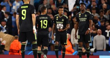 Real Madrid were beaten 5-1 on aggregate by Manchester City in last season's semi-finals