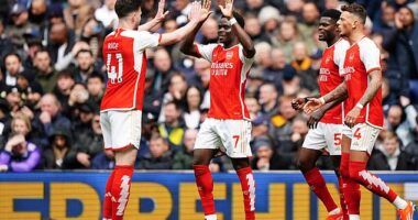Arsenal moved four points clear at the top of the Premier League after beating Tottenham