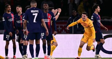 Barcelona won a five-goal thriller with PSG in their Champions League quarter-final first leg