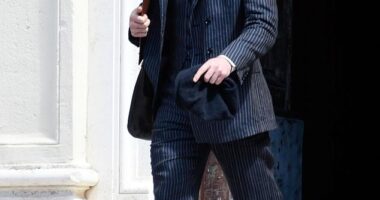 Paul Mescal, 28, debuted a new look as he was seen on the set of the upcoming historical romance, The History Of Sound in Tarquinia, Italy on Thursday