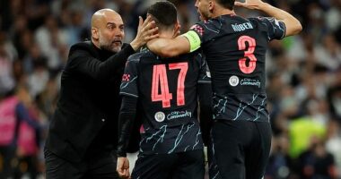 Pep Guardiola claimed Man City’s emotional maturity made sure they left Spain as favourites