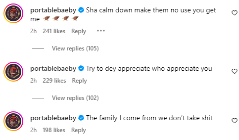 Portable slams wife, Bewaji, for not including him in her birthday message to herself