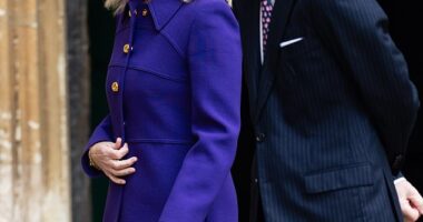 Pictured: The Duke and Duchess of Edinburgh attending the Easter service at Windsor Castle in March