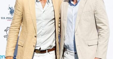 Pictured: Prince Harry and his polo playing pal Nacho Figueras attend the annual Sentebale charity match