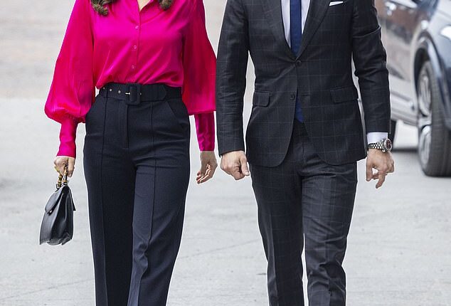 Princess Sofia of Sweden looked stunning in pink as she was joined by her husband Prince Carl Philip to attend an event about disabilities