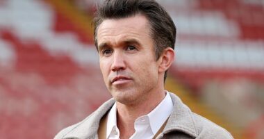 'Quite a lovely day, huh?': Wrexham's Hollywood co-owner Rob McElhenney basks in their promotion to League One on social media - after Welsh side achieve back-to-back promotions