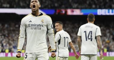 Real Madrid 3-2 Barcelona: Jude Bellingham nets winner in injury time as Los Blancos extend lead at the top of LaLiga to 11 points in El Clasico