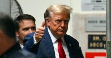 Report: Cops Stand with Trump -- NYPD Uses Dump Truck to Block Media Filming Entrance, Exit from Courthouse
