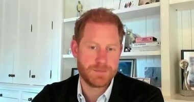 This is the date that the Duke of Sussex said he began living in America on new business documents disclosed by the Mail yesterday