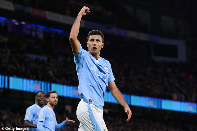 Man City's Rodri ranks amongst the best across all midfield roles in the Premier League