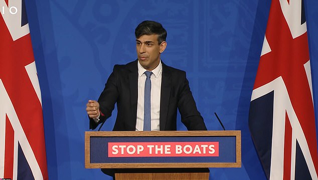 Rishi Sunak vows Parliament will pass Rwanda Bill even if it has to sit all night - but admits first Channel migrants won't be sent to African state until JULY