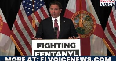 Florida Gov. Ron DeSantis signed a bill on Monday making it a felony to expose first responders to fentanyl or other dangerous narcotics