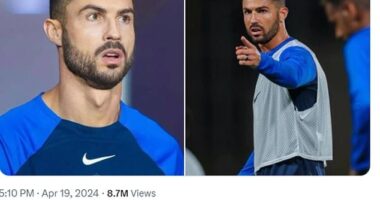Photos of Cristiano Ronaldo appearing to sport a full beard have gone viral on social media