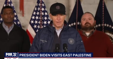 Biden in East Palestine