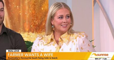 Samantha Armytage (pictured) made a surprise return to the Sunrise studio on Friday morning after departing the program three years ago
