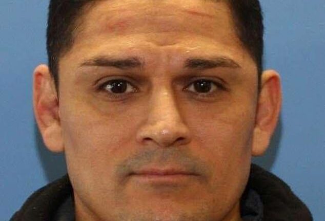 A second homicide victim has been discovered at the home of the man suspected of fatally shooting an adult woman outside an elementary school , as its revealed he's an ex-cop facing sexual assault charges against underage girls. Pictured: Suspect Elias Huizar, 39