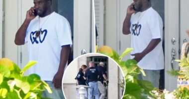 Sean 'Diddy' Combs appears stressed during phone call after fed raid