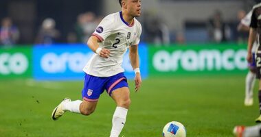 USA defender Sergino Dest could be out nine months after suffering a training injury with PSV