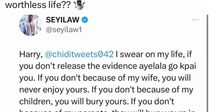 Seyi Law lays curses on X user who accused him of leaving a club in the company of a prostitute