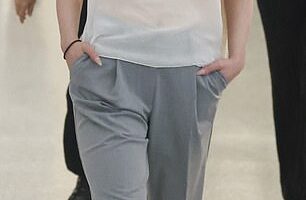 Anya Taylor-Joy, 28 (pictured) turned Sydney International Airport into her own personal catwalk on Tuesday as she stepped off a flight looking impossibly chic