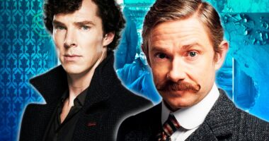 Benedict Cumberbatch and Martin Freeman in Sherlock