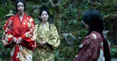 “SHOGUN” -- "Ladies of the Willow World" -- Episode 6 (Airs March 26) Pictured (L-R): Yuka Kouri as Kiku, Yuko Miyamoto as Gin, Anna Sawai as Toda Mariko.