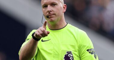 Simon Hooper will take charge of Nottingham Forest’s clash with Manchester City on Sunday