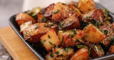 Batata Harra is a gorgeous carb -heavy Lebanese treat popular across the Middle East (stock image)